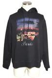 BALENCIAGA バレンシアガ パーカー メンズS ブラック コットン UP57 2016 01221 （2143300207613）【200】