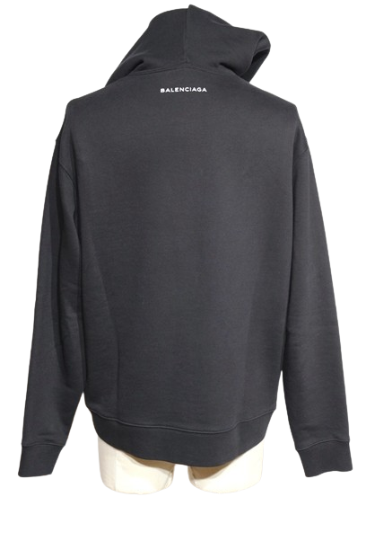 BALENCIAGA バレンシアガ パーカー メンズS ブラック コットン