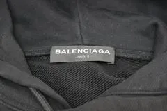 BALENCIAGA バレンシアガ パーカー メンズS ブラック コットン UP57 2016 01221 （2143300207613）【200】