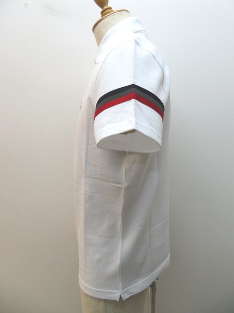 MONCLER モンクレール ポロシャツ メンズ S ホワイト コットン