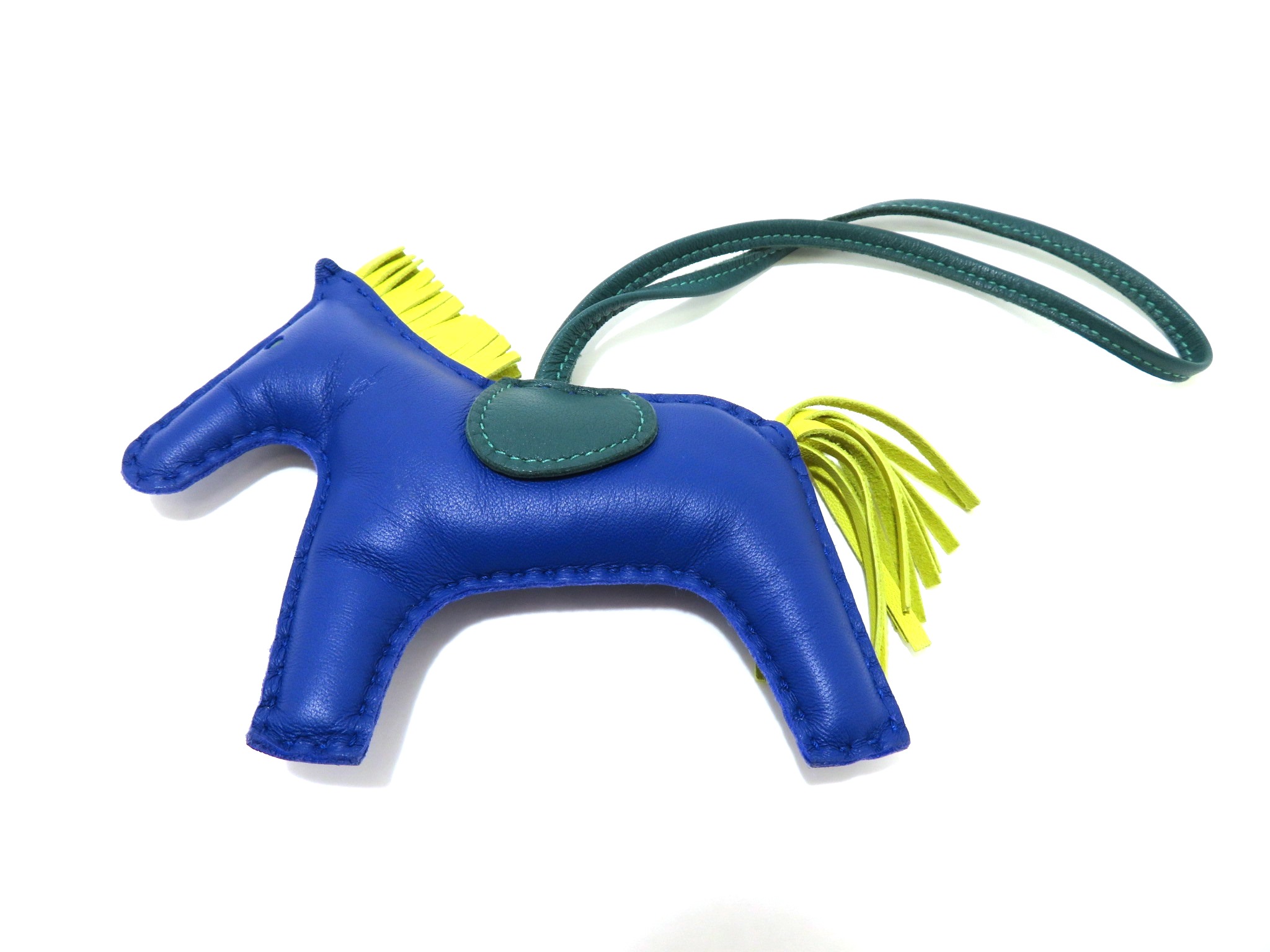 ❤お得なお品❤ロデオMM マラカイトｘライムｘブルー エルメス A刻印 箱付き HERMES エルメス 小物 チャーム ロデオMM アニョーミロ ブルー