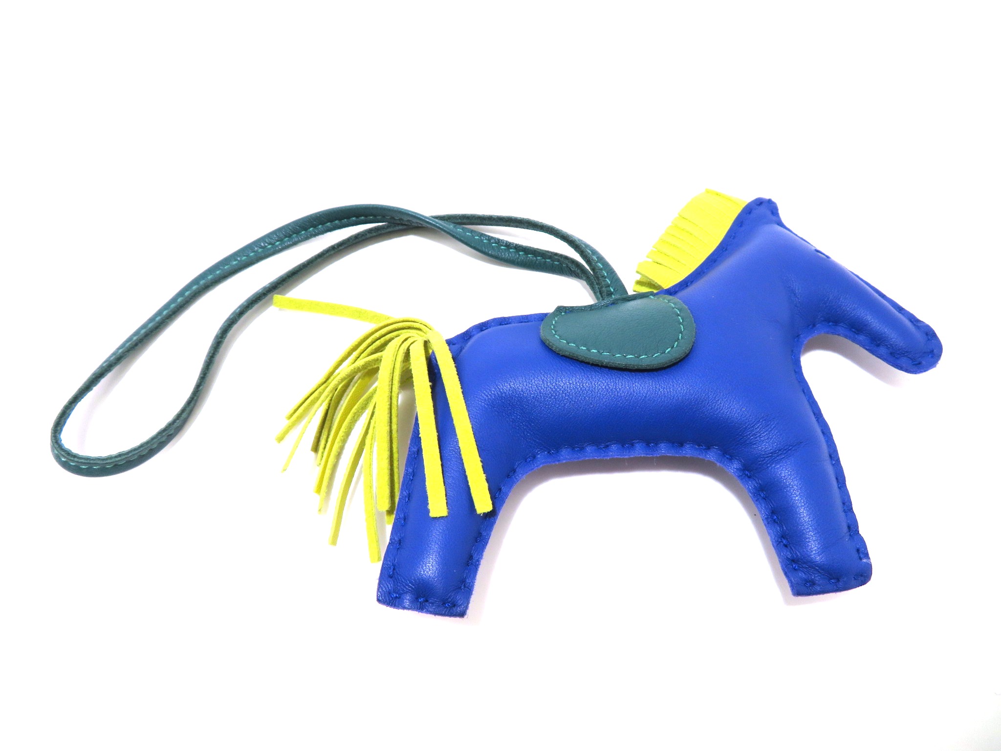 ❤お得なお品❤ロデオMM マラカイトｘライムｘブルー エルメス A刻印 箱付き HERMES エルメス 小物 チャーム ロデオMM アニョーミロ ブルー