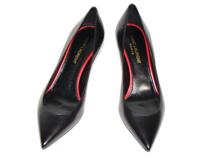 SAINT LAURENT　サンローラン　パンプス　レディース35ハーフ　ブラック　レザー　480093　（2148103405921）【200】