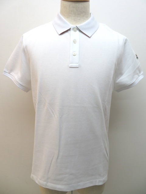 MONCLER モンクレール ポロシャツ メンズ XL ホワイト コットン 