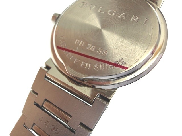 BVLGARI ブルガリ ブルガリブルガリ BB26SS ブラック文字盤 SS
