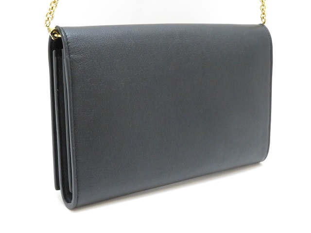 YVES SAINT LAURENT イヴサンローラン ロゴ チェーンウォレット