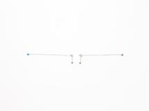 JEWELRY ノンブランド ジュエリー ピアス K14ホワイトゴールド ターコイズ 0.7g【473】