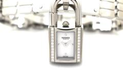HERMES エルメス 時計 ケリーウォッチ ダイヤベゼル KE4.130 ステンレススチール レディース クォーツ