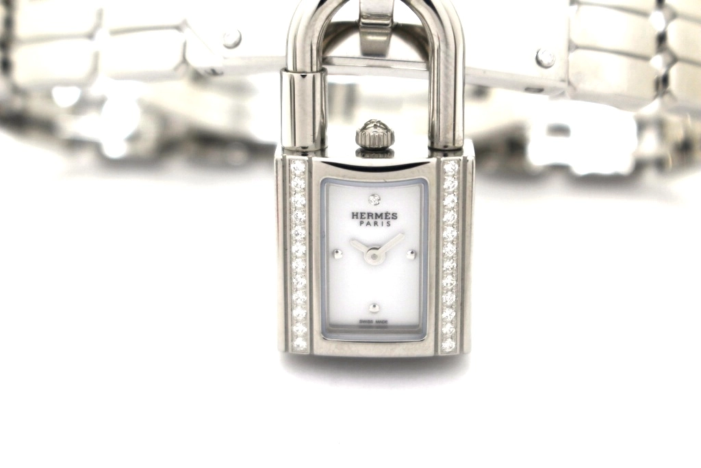 HERMES エルメス 時計 ケリーウォッチ ダイヤベゼル KE4.130