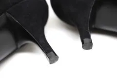 HERMES　エルメス　靴　ショートブーツ　レディース37　ブラック　スウェード　2148103499432　【200】