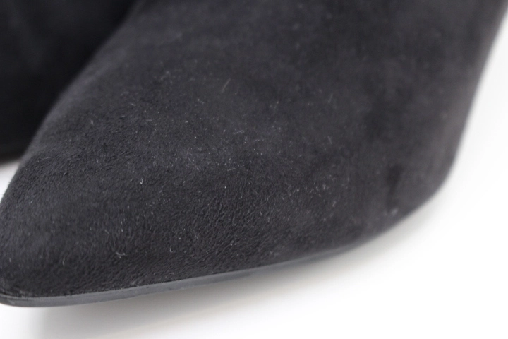 HERMES　エルメス　靴　ショートブーツ　レディース37　ブラック　スウェード　2148103499432　【200】