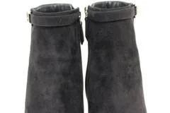 HERMES　エルメス　靴　ショートブーツ　レディース37　ブラック　スウェード　2148103499432　【200】