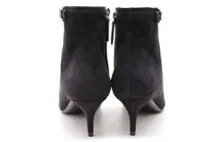 HERMES　エルメス　靴　ショートブーツ　レディース37　ブラック　スウェード　2148103499432　【200】