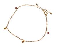 OREFICE オレフィーチェ ジュエリー  カラーサファイア ポピー ブレスレット イエローレインボー K18 イエローゴールド 1.4g【473】