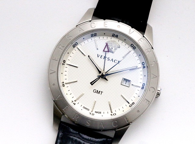クォーツヴェルサーチ UNIVERSE GMT デイト - 腕時計(アナログ)