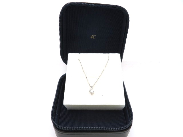 4℃ ヨンドシー ジュエリー ダイアモンド ネックレス PT850 プラチナ