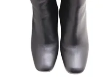 Salvatore Ferragamo フェラガモ 靴 ガンチーニロングブーツ レディース５ハーフ(約22.0～22.5cm) ブラック GP カーフ (2143700184255) 【200】