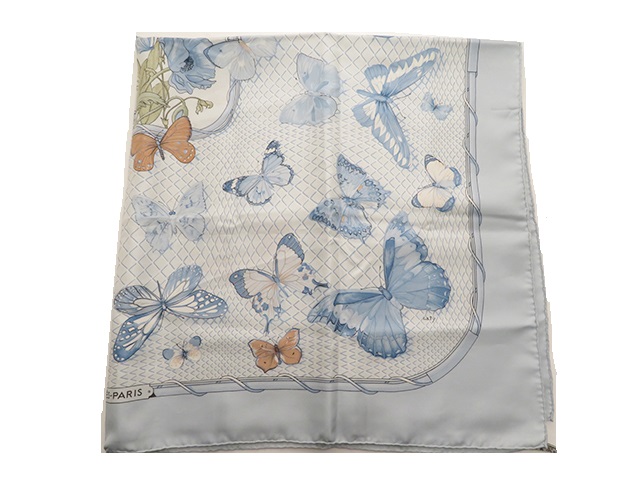 Q2475 美品 エルメス カレ90 プロヴァンス地方の踊り シルク