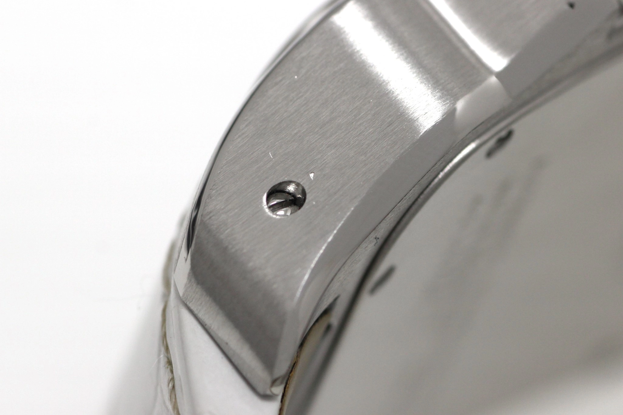 Cartier カルティエ 腕時計 サントス100 LM W20073X8 スティール/アリゲーターベルト ホワイト文字盤 自動巻き【472】SJ