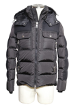 MONCLER モンクレール DIMIER ダウンジャケット メンズ0（約XSサイズ） A20914134885 A54155 ブラック ナイロン ウール