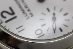 PANERAI パネライ 腕時計 2006年並行品 ルミノール マリーナ PAM00051 ステンレス ホワイト文字盤 自動巻き【472】SJ