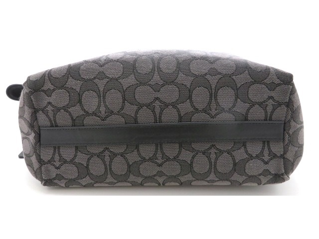 COACH コーチ シグネチャーショルダーバッグ グレー ブラック