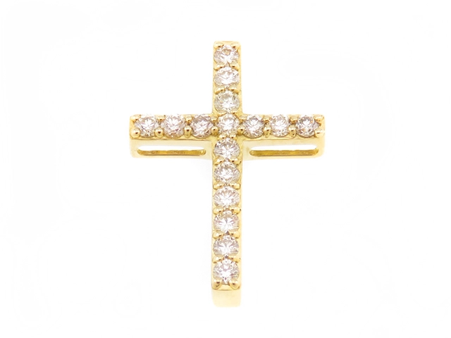 JEWELRY　ノンブランドジュエリー　トップ　K18　ダイヤモンド0.26　約0.9g【207】2141100596340