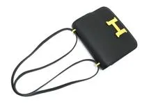 HERMES エルメス コンスタンス3 ミニ ミロワール バッグ ショルダーバッグ ブラック ヴォーエプソン GP ゴールドー金具 B刻印 2023年 2148103642005【200】