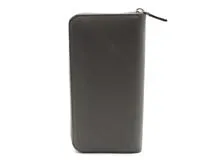 PRADA　プラダ　財布　ジップアラウンド長財布　 グレー　 サフィアーノ　2143000691781　【200】