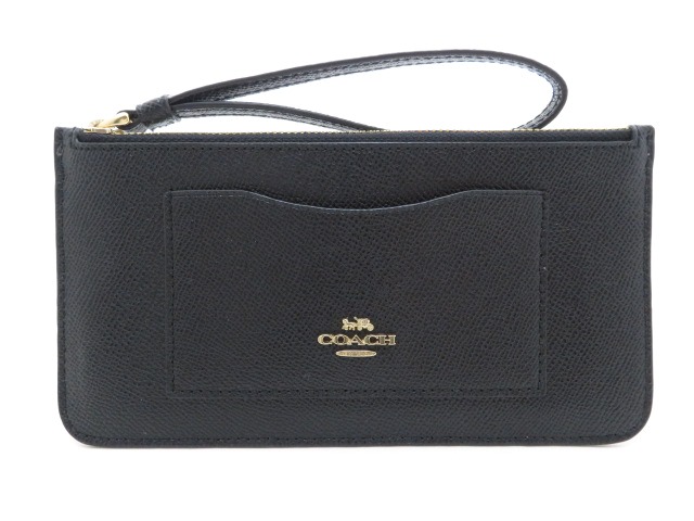 COACH コーチ ポーチ F39236 ブラック レザー 【205】 の購入なら 