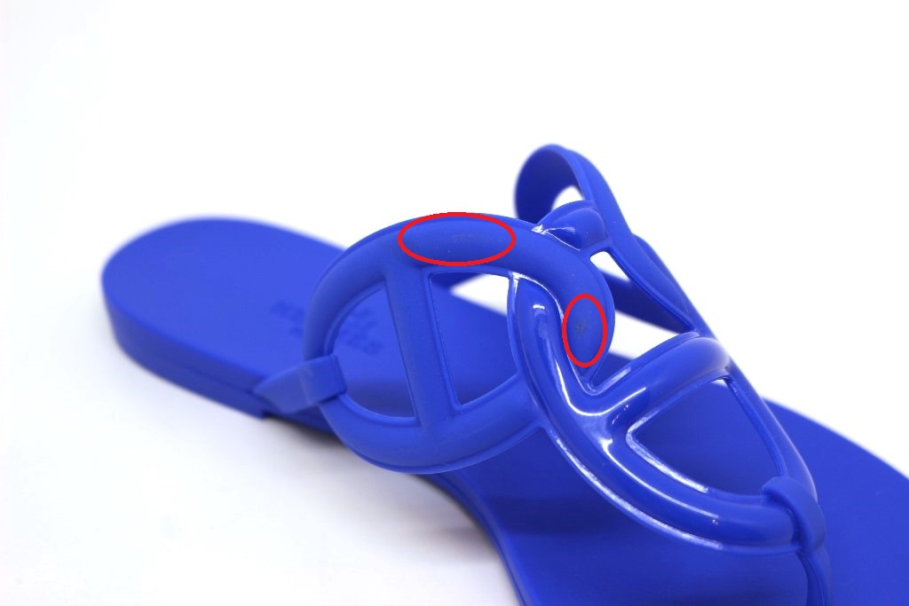 新品未使用　HERMES エジェリ　ブルーウートルメール HERMES エルメス サンダル エジェリ ブルーウートルメール 2