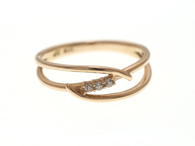 4℃ ヨンドシー ジュエリー 指輪 ダイアモンド リング K10 ピンク