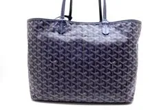 GOYARD ゴヤール バッグ トートバッグ サンルイ PM ネイビー PVC カーフ (2147200324241) 【200】  の購入なら「質」の大黒屋（公式）