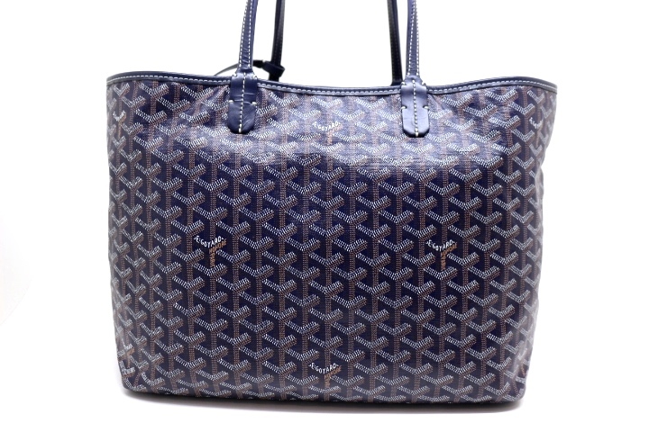 GOYARD ゴヤール バッグ トートバッグ サンルイ PM ネイビー PVC