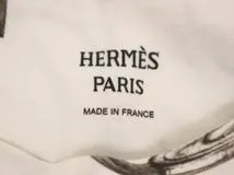 HERMES エルメス 衣類 Projets CarresTシャツ レディース36 ホワイト コットン (2148103863622) 【200】