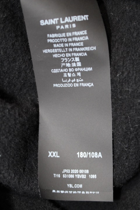 ★SAINT LAURENT★ロゴ シグネチャー クロップド フーディー SAINT LAURENT サンローラン 衣類 フィフティーズ シグネチャー