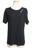 SAINT LAURENT サンローラン 衣類 Tシャツ レディースXS ブラック コットン 480334 (2148103861826) 【200】