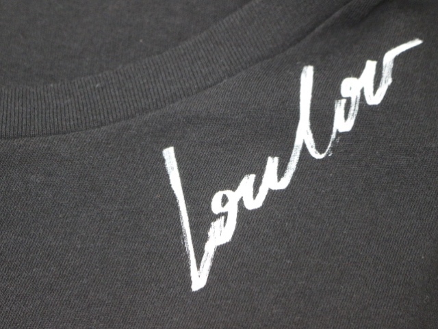 SAINT LAURENT ブラック Tシャツ　れディース org.jpg