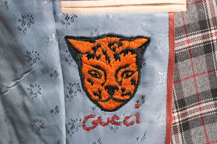 大幅値下げ 新品 GUCCI グッチ チェック ジャケット モノトーン 白黒