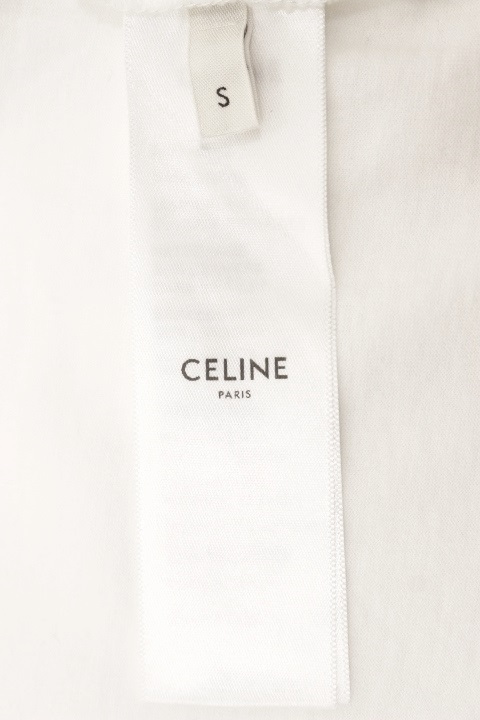 CELINE セリーヌ 衣類 ゴシックロゴプリント Tシャツ メンズS