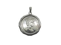 JEWELRY　ノンブランドジュエリー　PT850/PT1000　コイン　トップ【431】