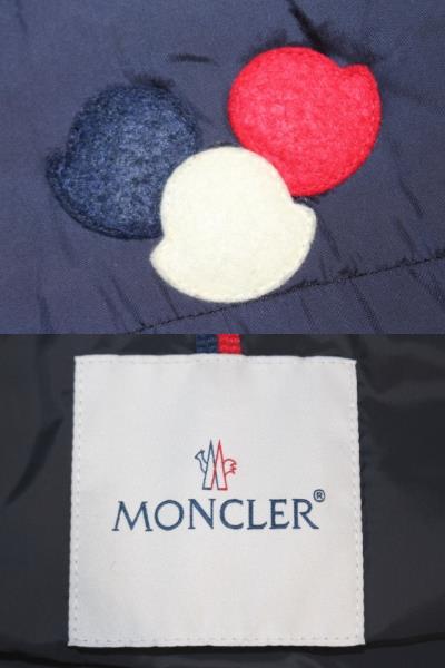 日本廉価 MONCLER ダウンベスト AUBE GILET ネイビー 極美品☆ www