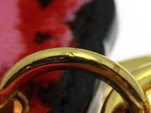 LOUIS VUITTON ルイヴィトン 小物 LVｘYK キーホルダー・フェイスフィッシュ M01133 ピンク/レッド ゴールドメッキ/レザー（2023年頃製造）　【472】YY