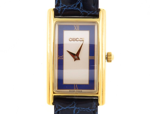 GUCCI グッチ 時計 2600L クオーツ パールホワイト文字盤 レディース GP/革【431】2148103655746  の購入なら「質」の大黒屋（公式）