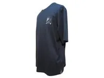 HERMES　エルメス　ミニレザーパッチTシャツ　メンズL　マリン　コットン　H457930HZ01LA　2143000687722　【432】