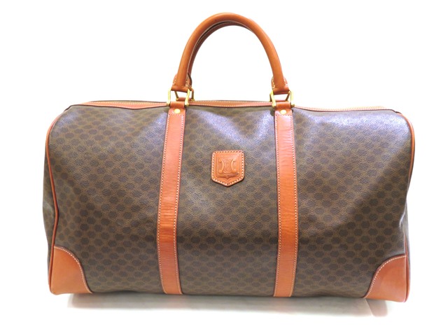 CELINE セリーヌ ボストンバッグ マカダムボストンバッグ ダーク