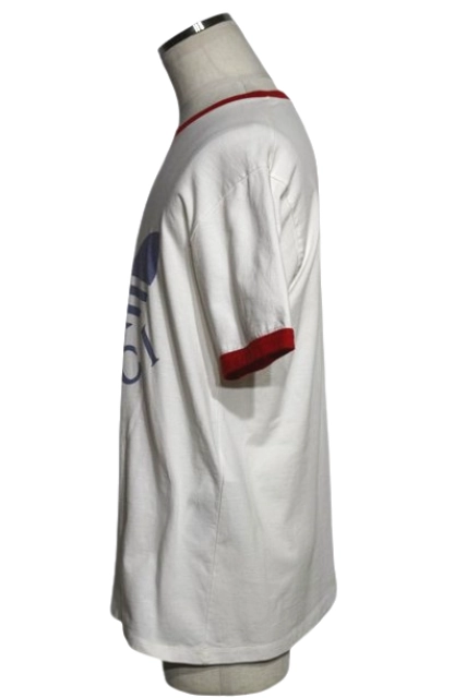 GUCCI グッチ 衣類 トレフォイルロゴ半袖Tシャツ メンズS ホワイト/ブルー/レッド コットン 702612 ( 2148103863615) 【200】