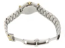 GUCCI　グッチ　時計　クラッシック　ダイバー　9700M　クオーツ　アイボリー文字盤　メンズ　GP/SS【207】2148103652615