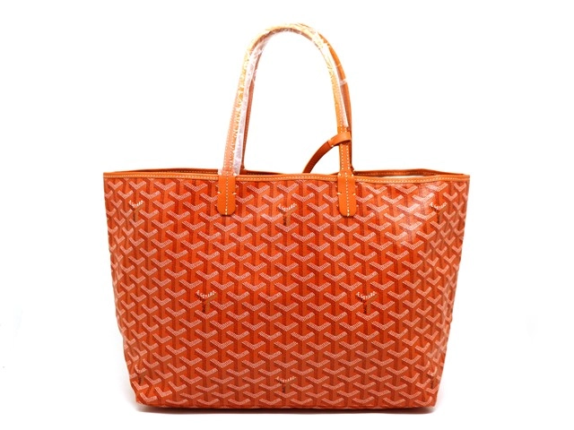 GOYARD ゴヤール バッグ トートバッグ サンルイPM オレンジ PVC レザー