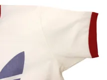 GUCCI グッチ 衣類 トレフォイルロゴ半袖Tシャツ メンズS ホワイト/ブルー/レッド コットン 702612 ( 2148103863615) 【200】